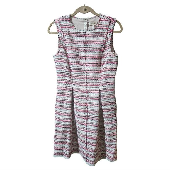 Rebecca Taylor Tweed Fringe Dress - Size 8 - Picture 2 of 11